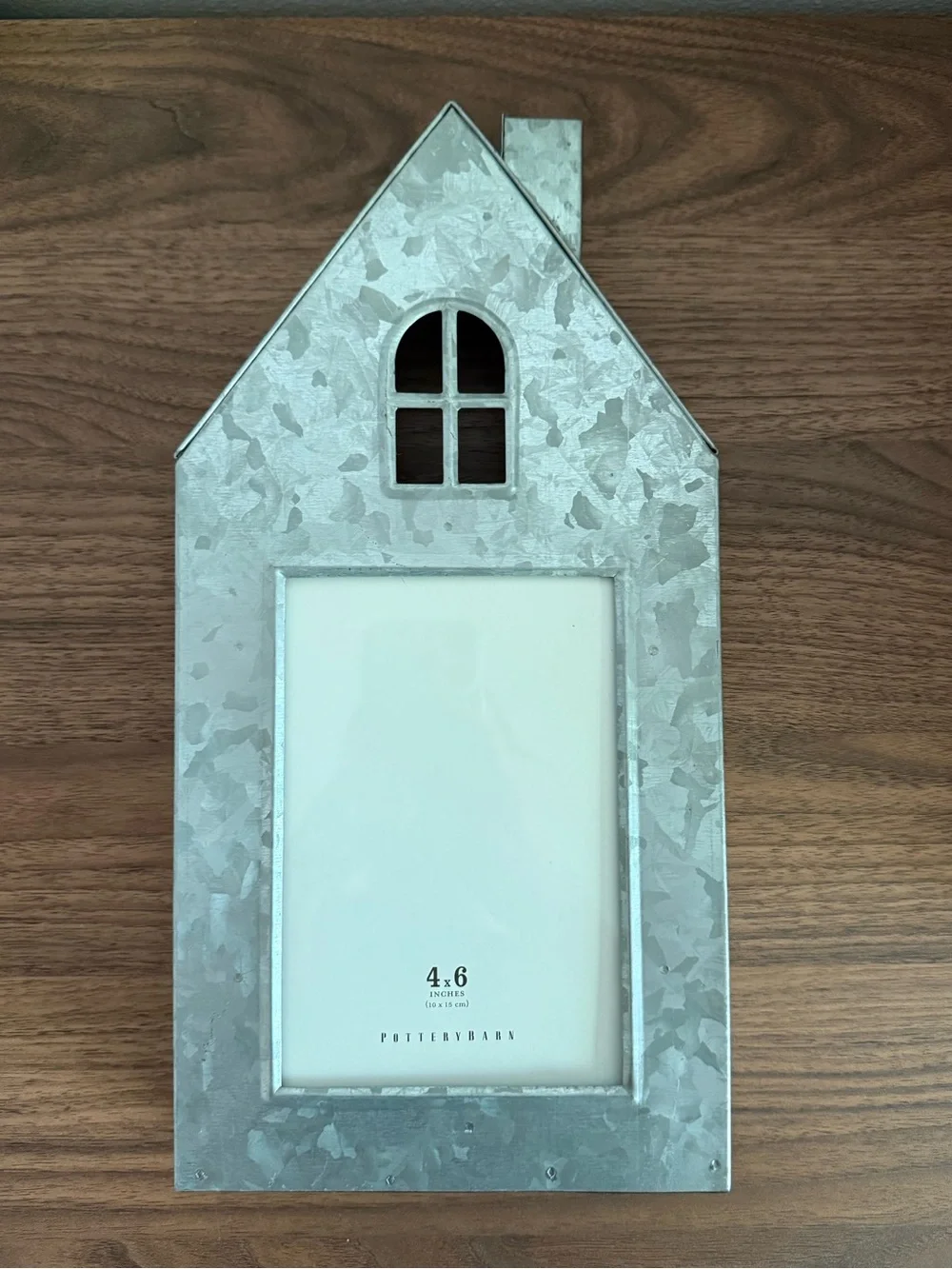 Pottery Barn Galvanized House Frames Set of 4 Holiday Farmhouse Cottage Decor